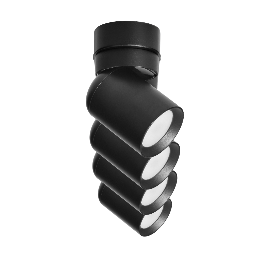 MALTA SP 4, wall and ceiling light, GU10 max. 4x12W, IP20, black